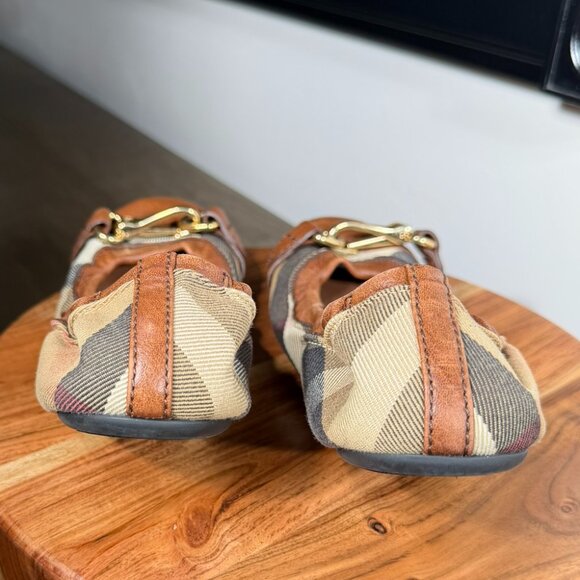 Burberry โHouse Checkโ Ballet Flats โ Size 37 - Picture 4 of 12